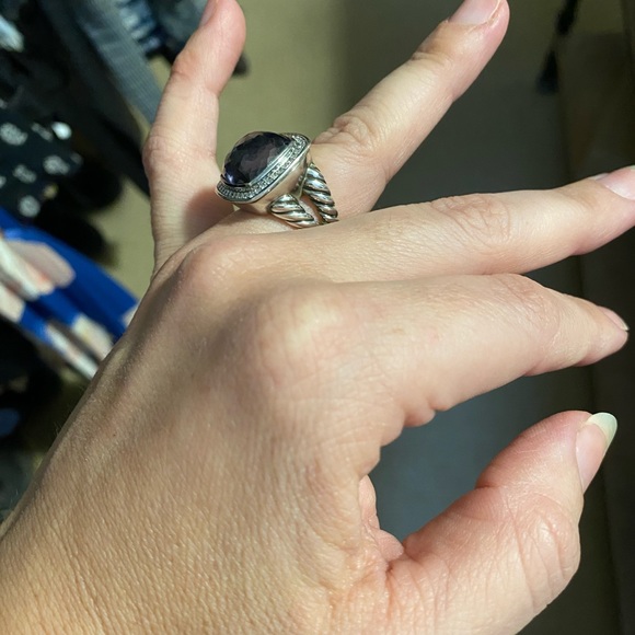 David Yurman Ring - Gorgeous Black Orchid + Diamonds - Picture 4 of 16